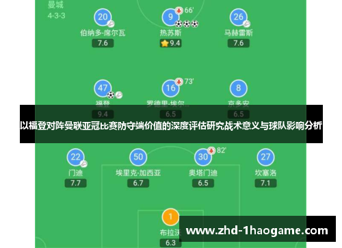 以福登对阵曼联亚冠比赛防守端价值的深度评估研究战术意义与球队影响分析